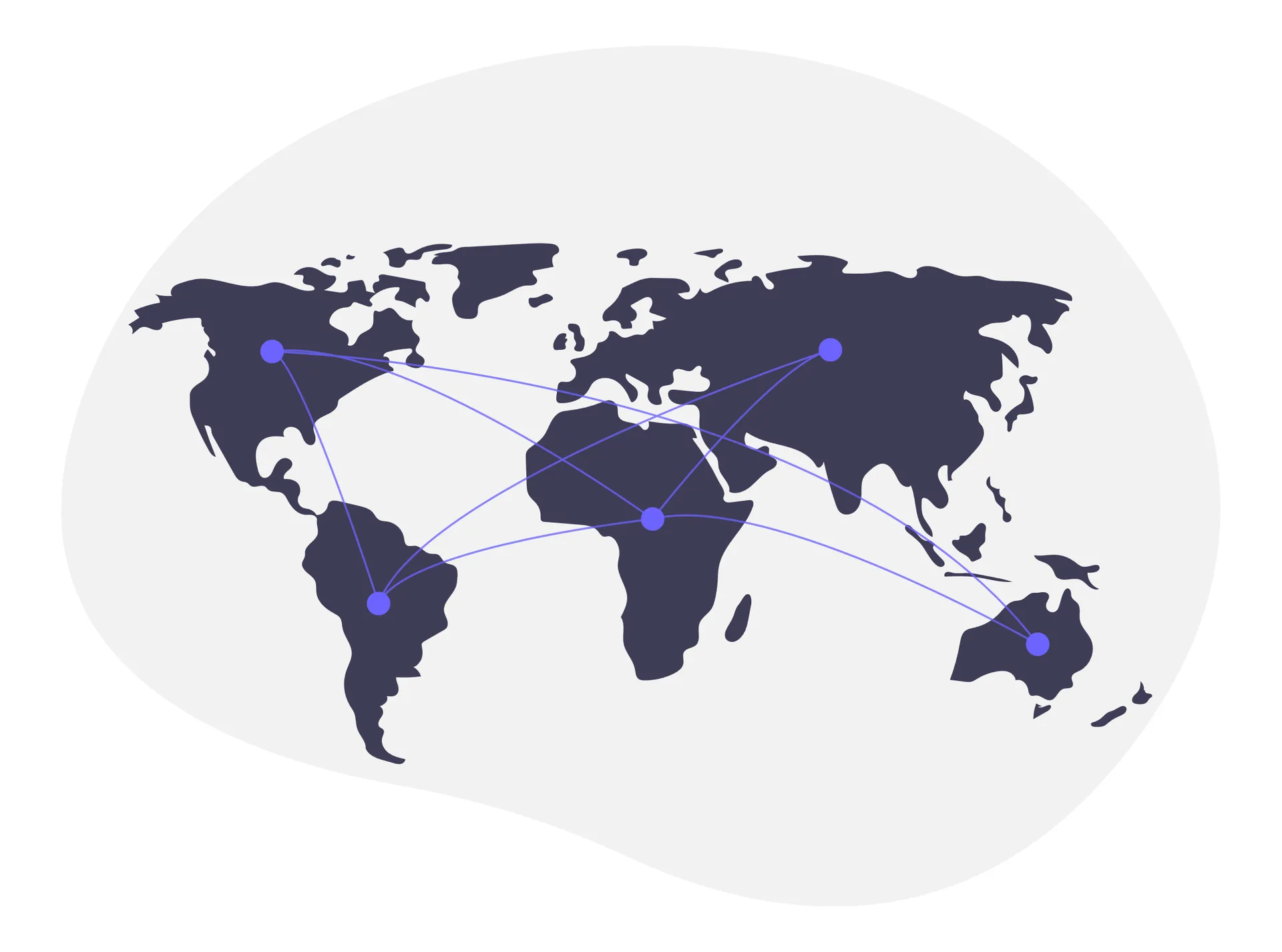 Global network of interconnected data exchanges